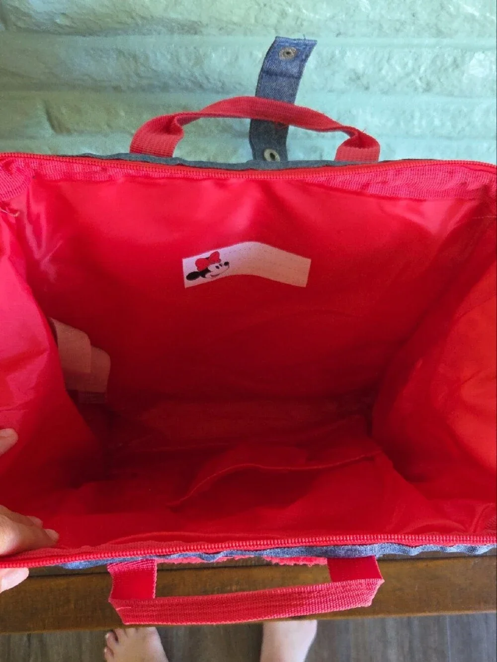 Disney Minnie Mouse Backpack  Red And Blue
